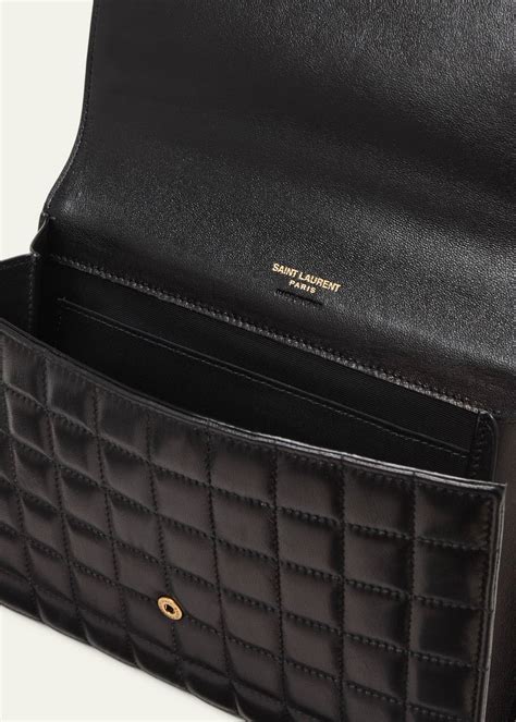 ysl clutch gotterata|Saint Laurent YSL Monogram Flap Clutch Bag in Quilted Smooth .